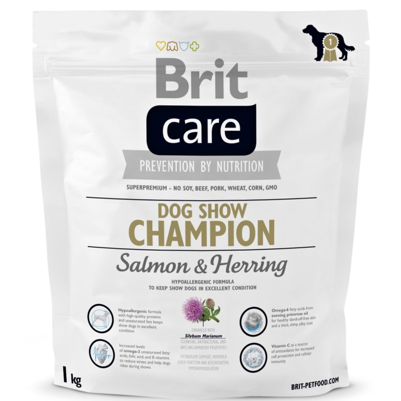 NEW Brit Care Dog Show Champion 1kg Granulované krmivo NEW Brit Care Dog Show Champion 1kg Granulované krmivo